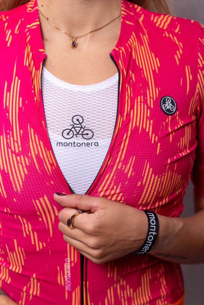 Maillot manga corta rayas