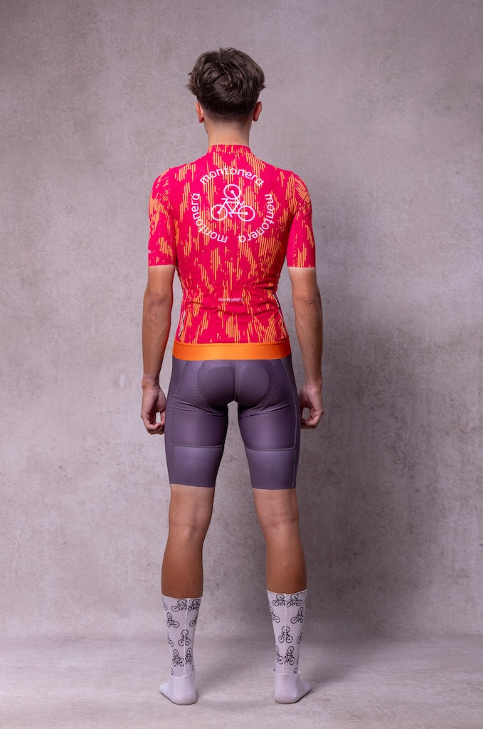 Maillot manga corta rayas