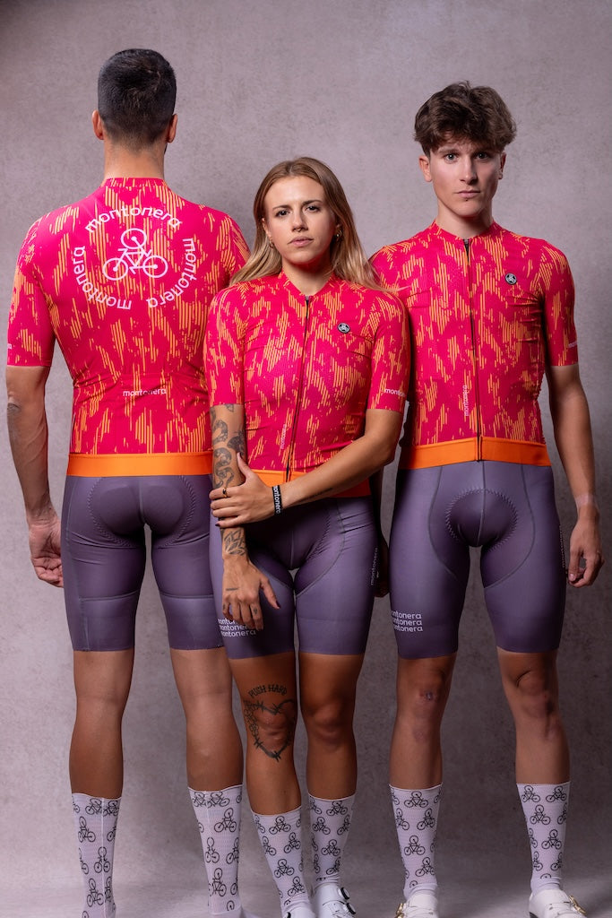 Maillot manga corta rayas