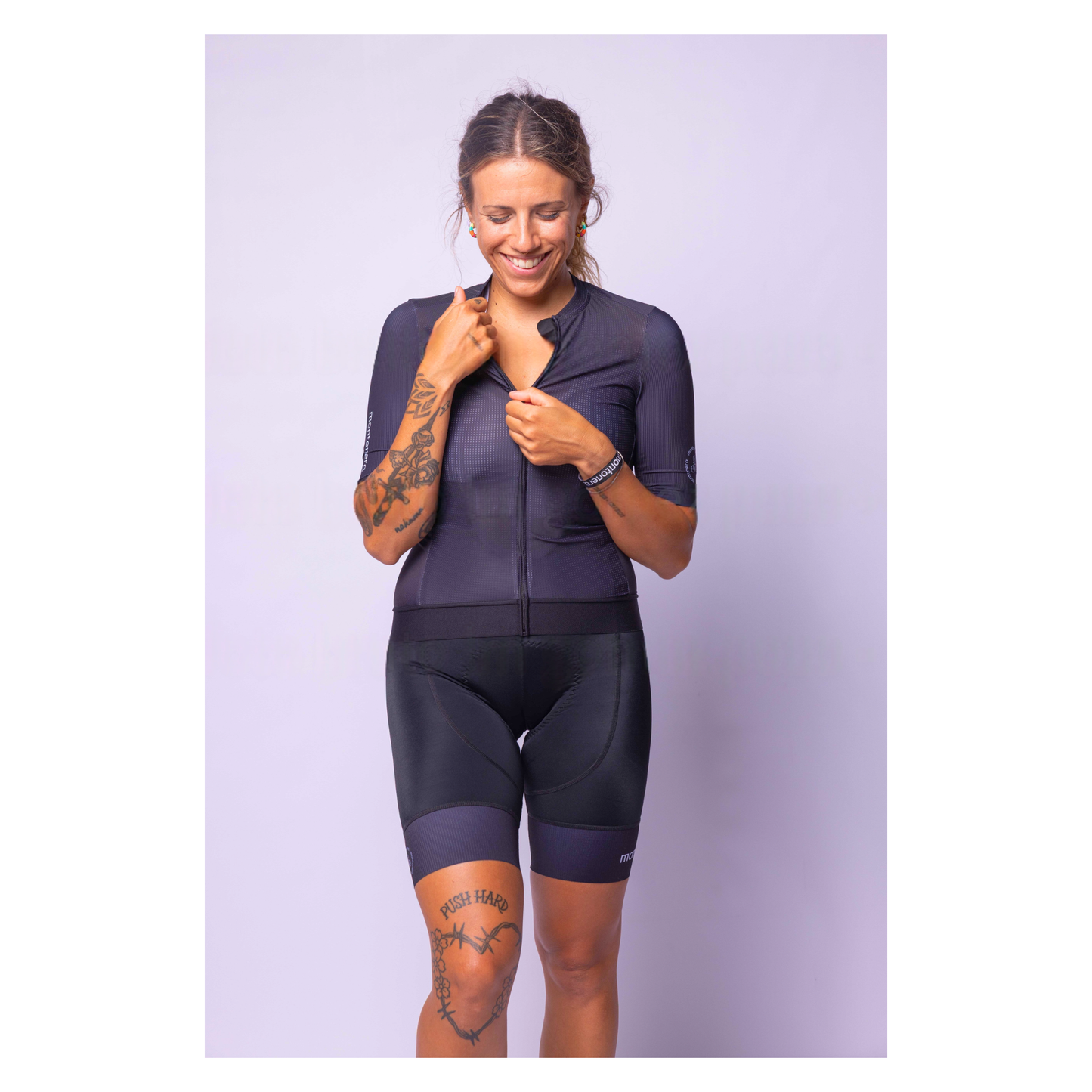 Maillot manga corta negro