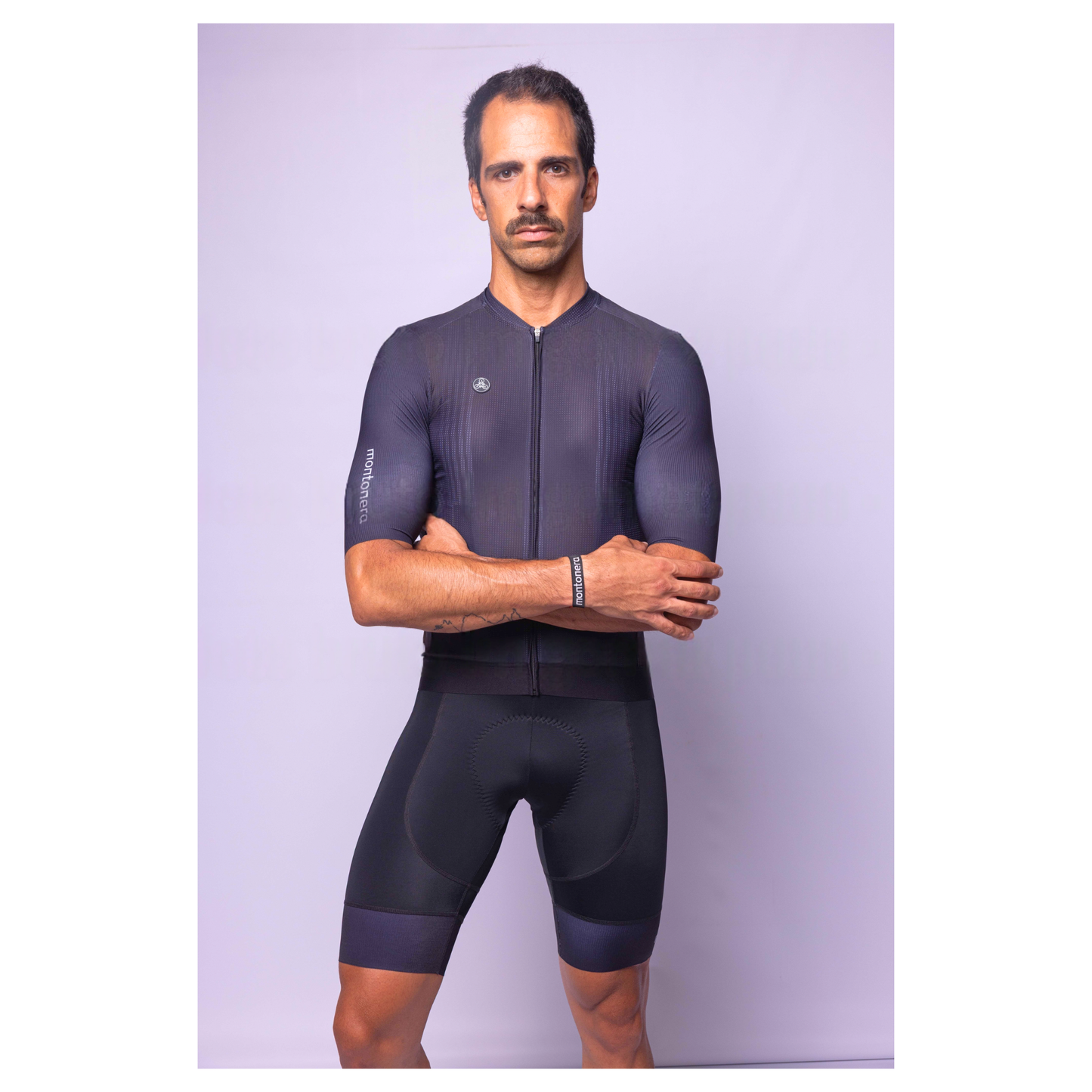 Maillot manga corta negro