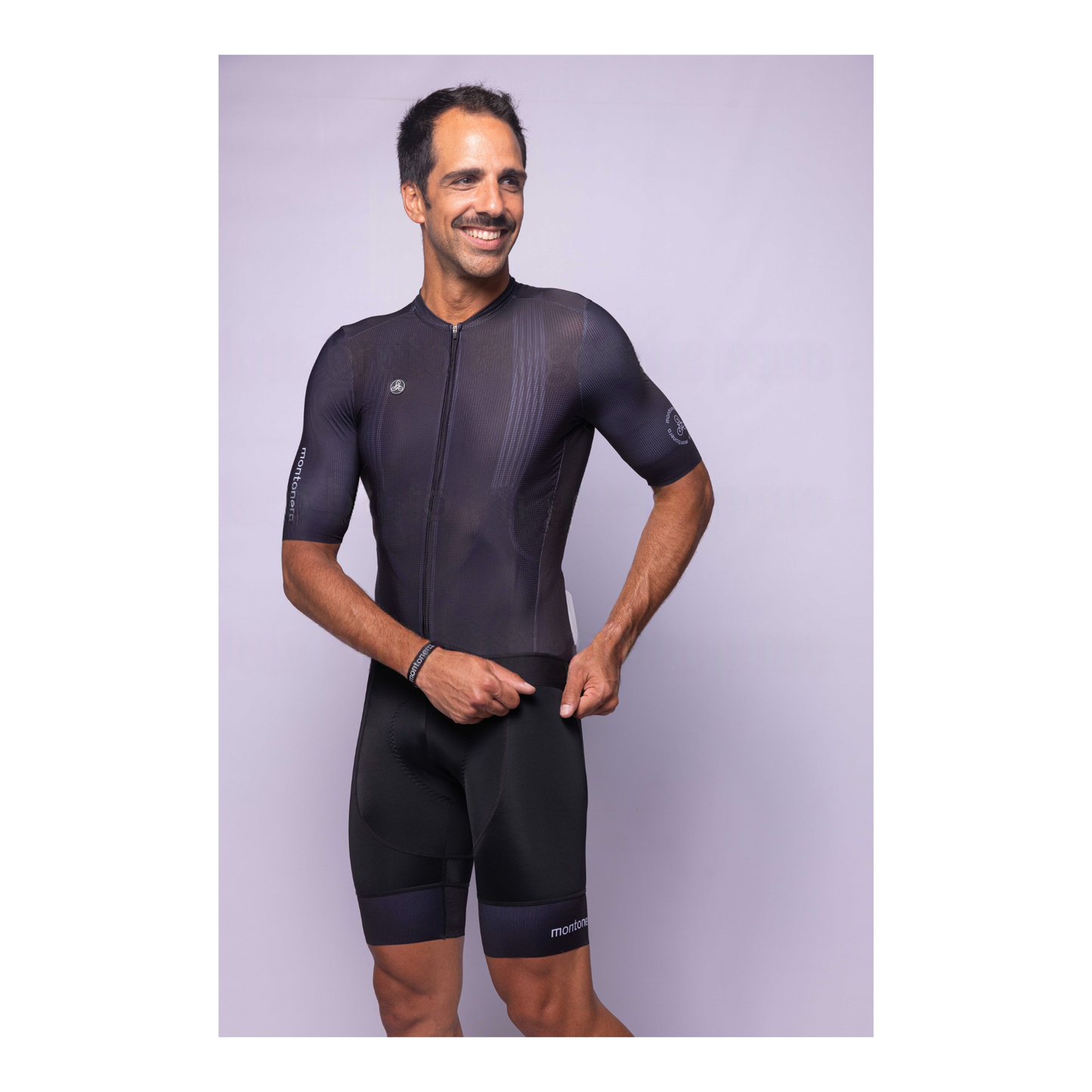 Maillot manga corta negro