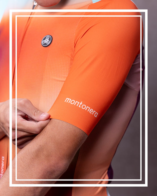 Maillot manga corta degradado